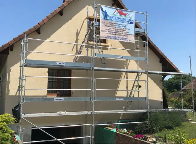 Échafaudage Horn Rénovation pour un ravalement de façade